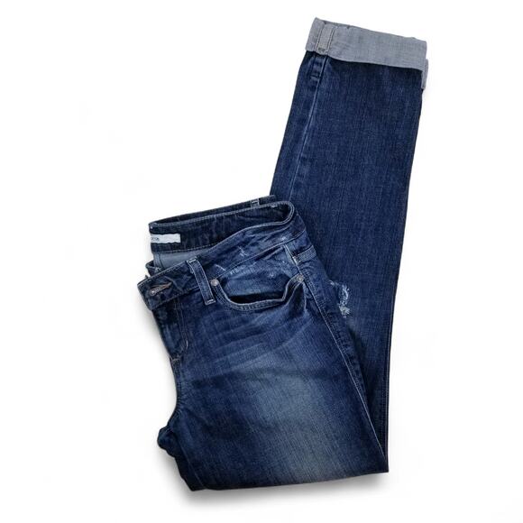 Joe's Jeans Chelsea Fit Klum Wash Rolled Cuff -  Size 28 - Picture 3 of 10